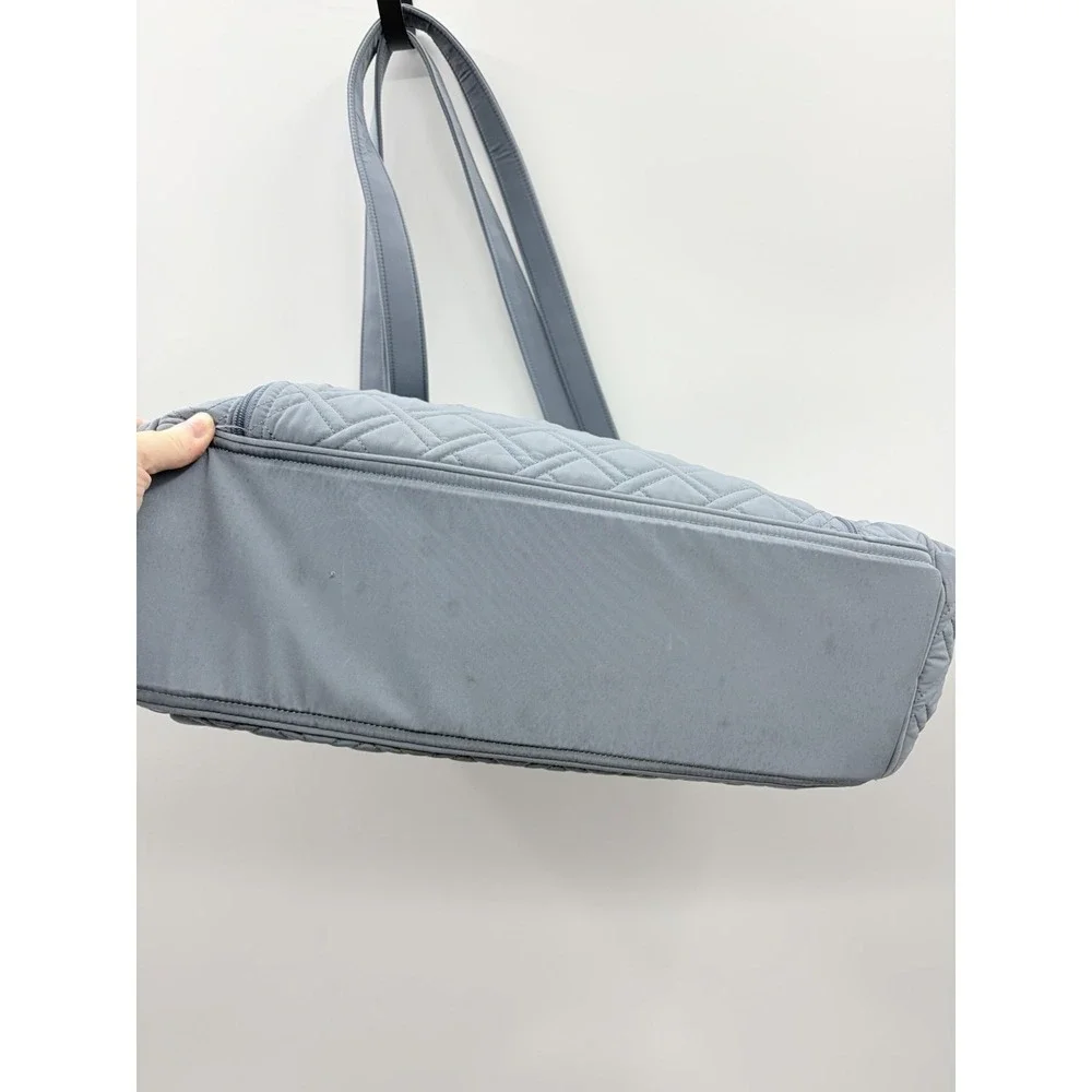 Vera Bradley Quilted Stroll Around Diaper Baby Shoulder Bag in Solid Gray $165